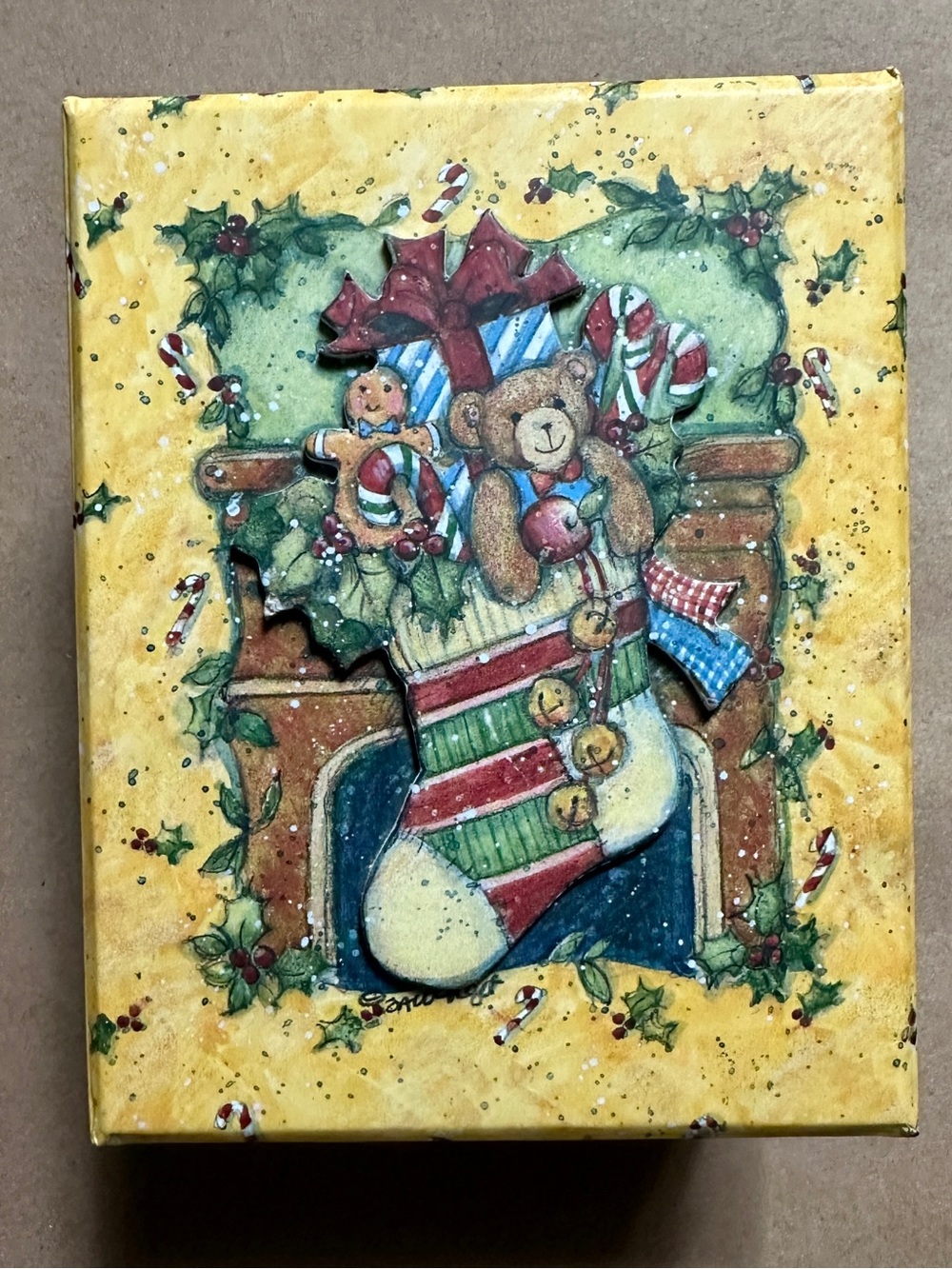 2003 Susan Winget Creative Papers NOS 15 Teddy Bear 4”x5” Holiday Cards Sealed